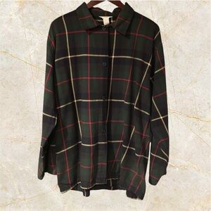 J. Crew Flannel Plaid Button Down Shirt Size Large